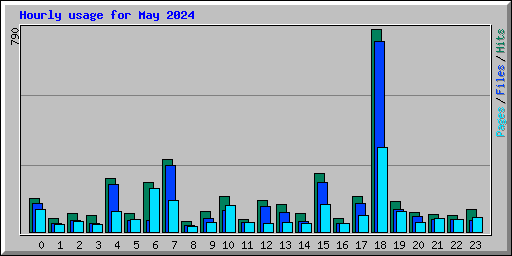 Hourly usage for May 2024